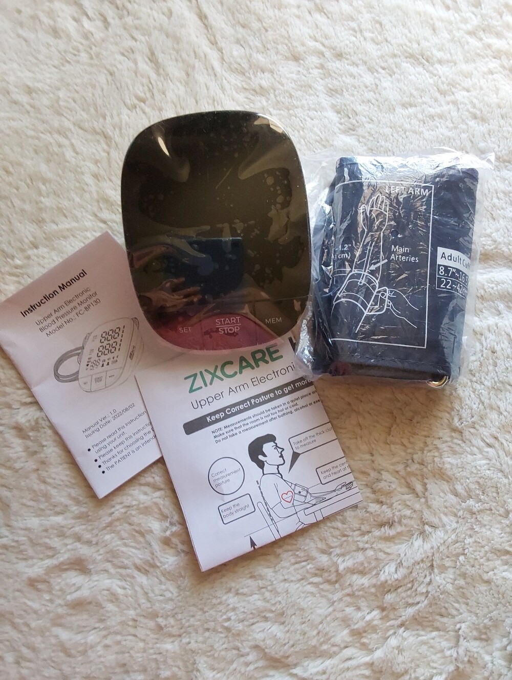 🌺 NIB Zixcare Upper Arm Electronic Blood Pressure Monitor - Picture 6 of 6